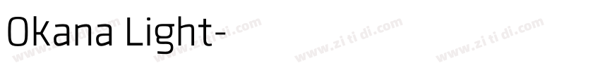 Okana Light字体转换